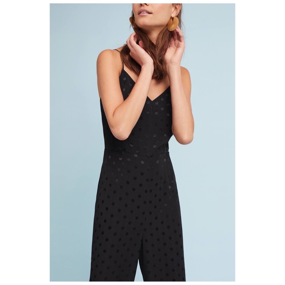 Anthropologie Essential Polka Dot Jumpsuit